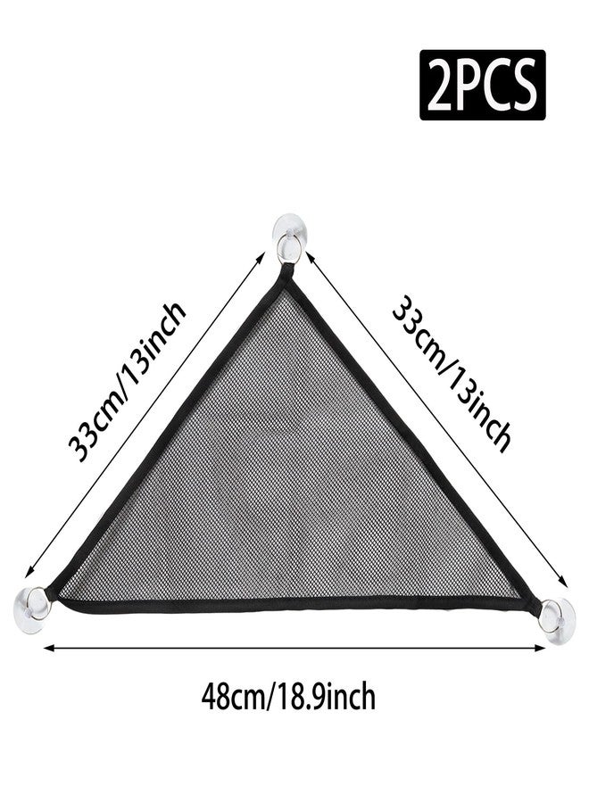 Mormchlots 2Pcs Medium Black Breathable Reptile Hammocks,Geckos Hammock Lizard Hammock Accessories,Suitable Hammocks for Geckos, Snakes, Iguanas, Anoles, Chameleon (Black, Medium) - Image 2